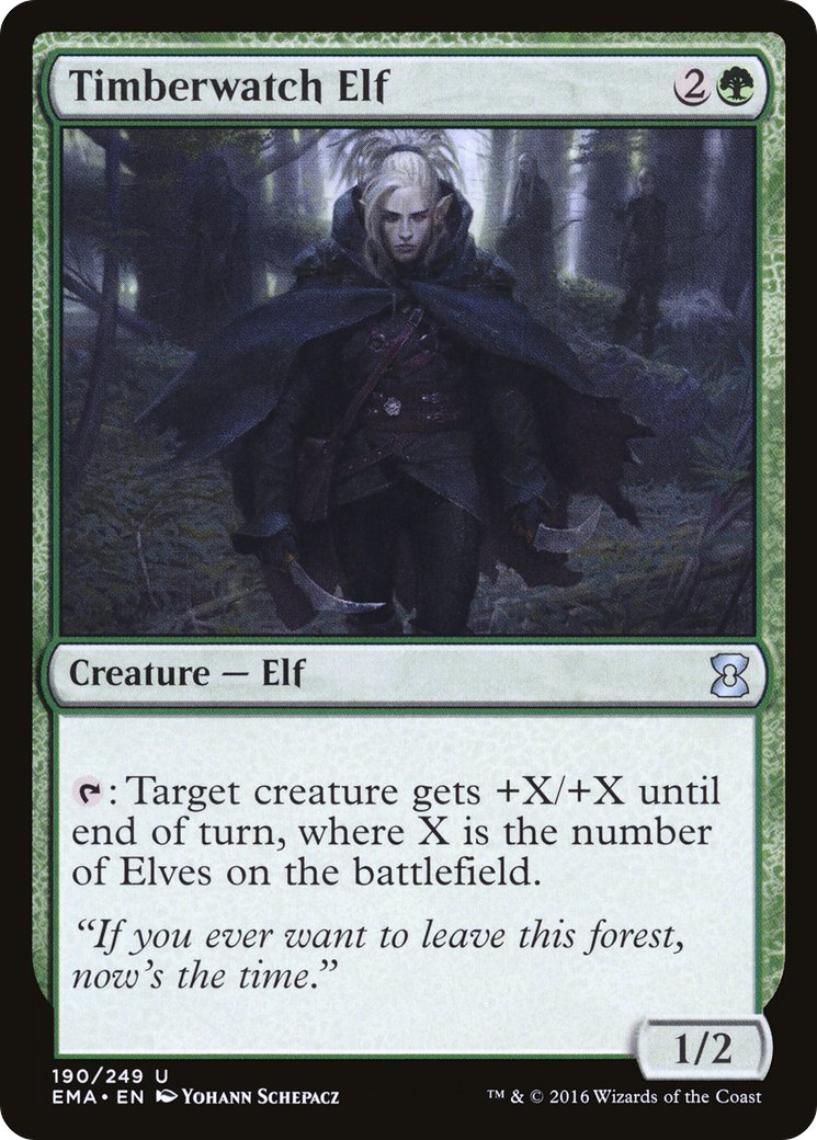 Timberwatch Elf (EMA-190) [Eternal Masters] Foil