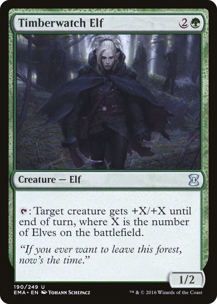 Timberwatch Elf (EMA-190) [Eternal Masters] Foil