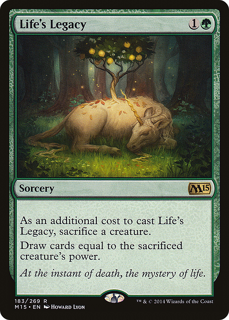 Life's Legacy (M15-183) [Magic 2015]