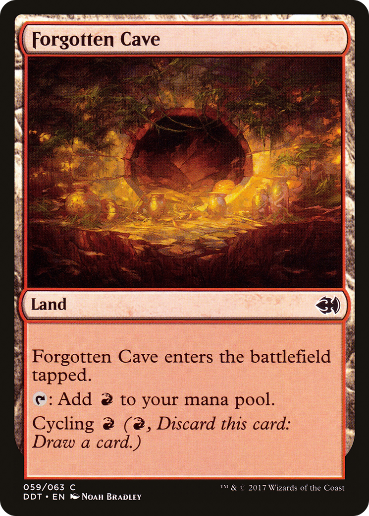 Forgotten Cave (DDT-059) [Duel Decks: Merfolk vs. Goblins]