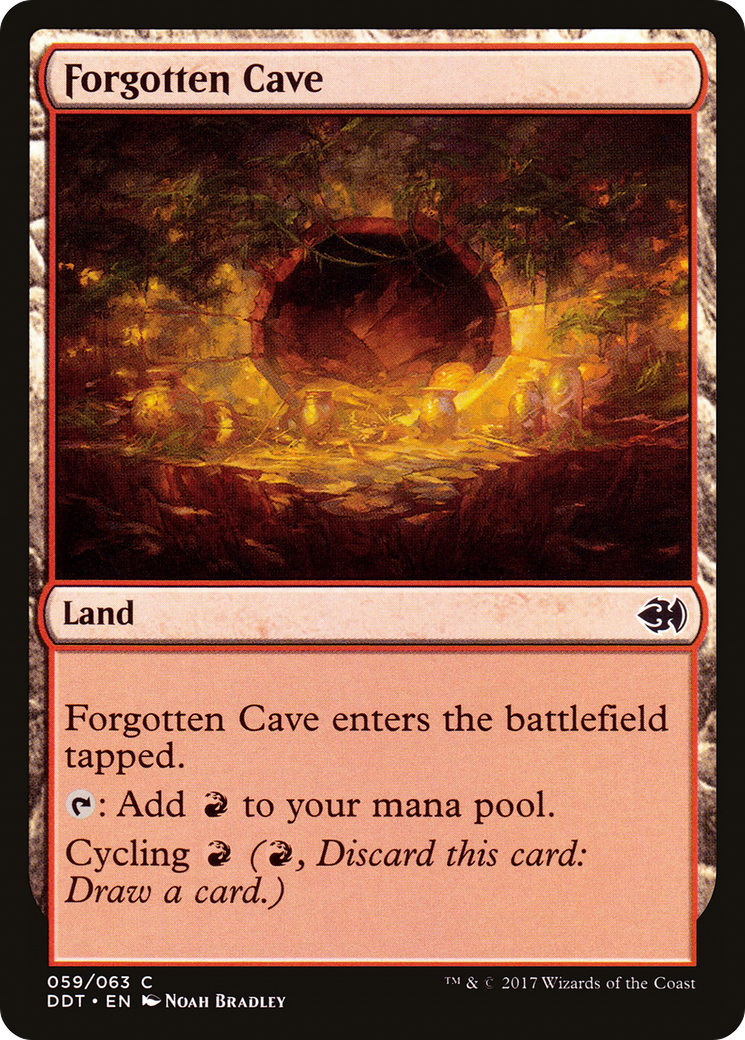 Forgotten Cave (DDT-059) [Duel Decks: Merfolk vs. Goblins]
