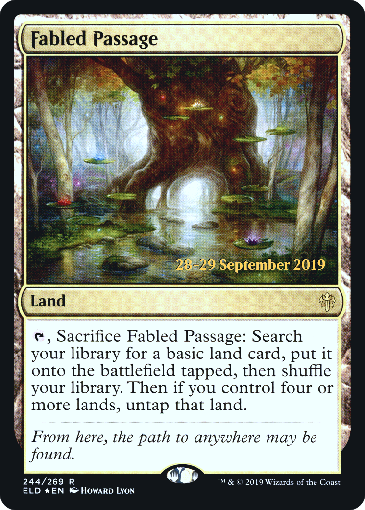 Fabled Passage (ELD) (PRE-244S) [Throne of Eldraine Promos] Foil