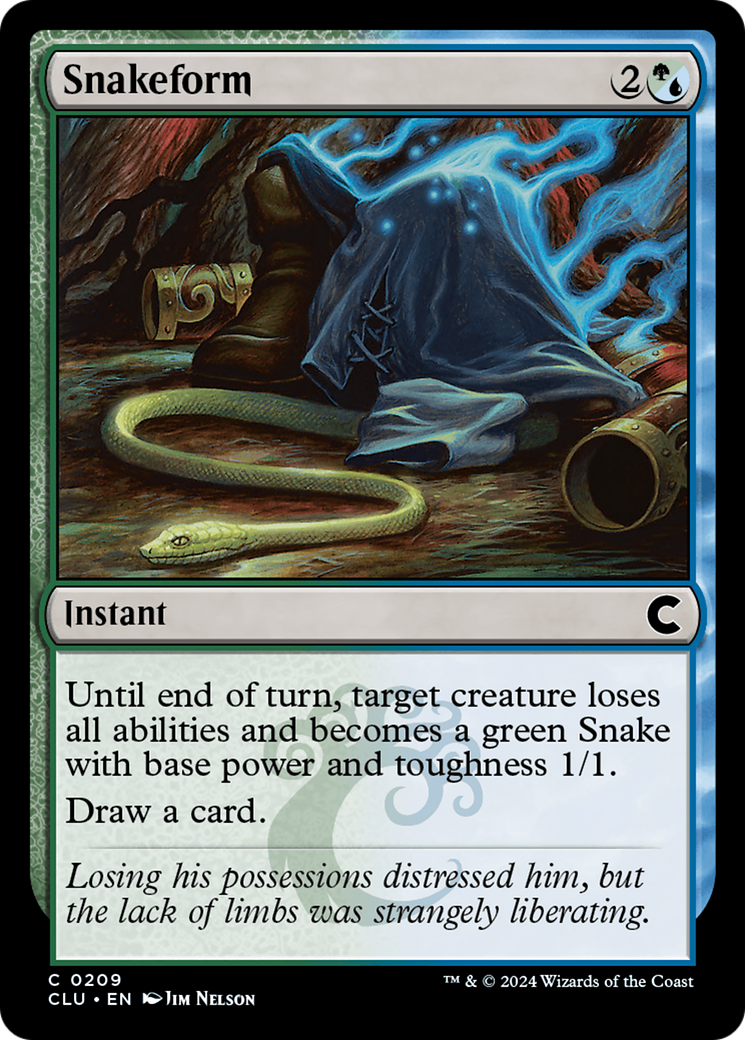 Snakeform (CLU-209) [Ravnica: Clue Edition]