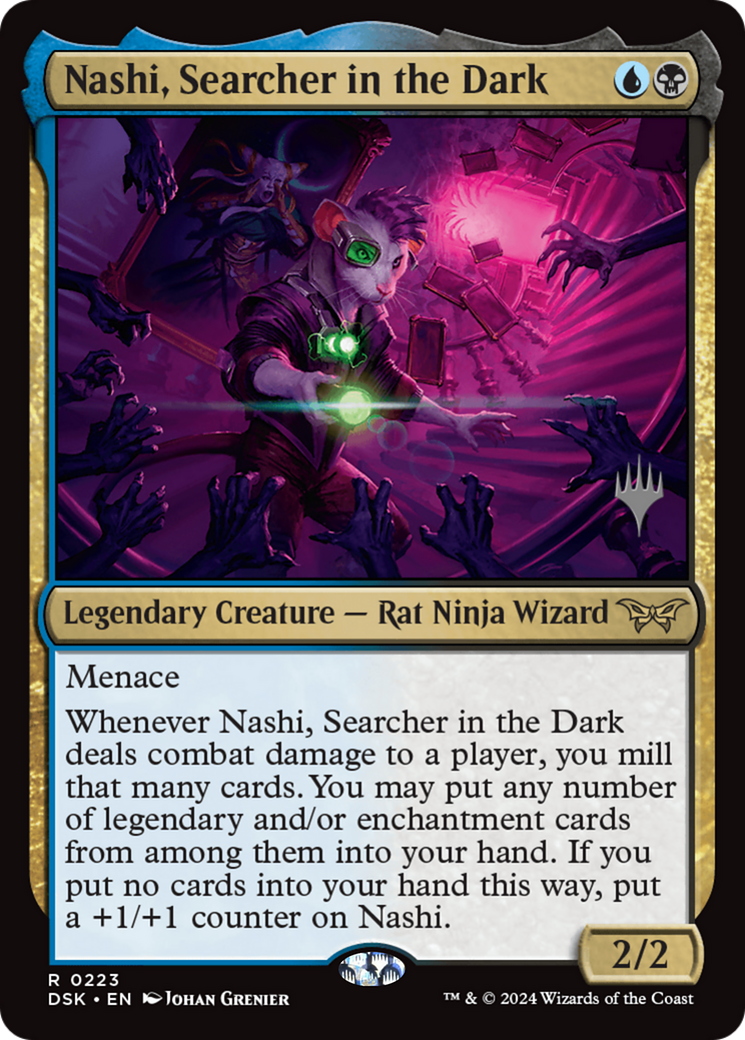 Nashi, Searcher in the Dark (PPDSK-223) [Promo Pack: Duskmourn: House of Horror Promos]