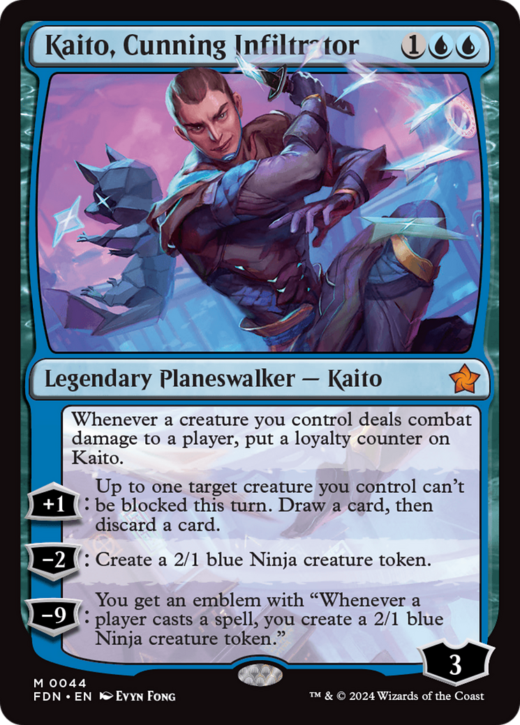 Kaito, Cunning Infiltrator (FDN-044) [Foundations]
