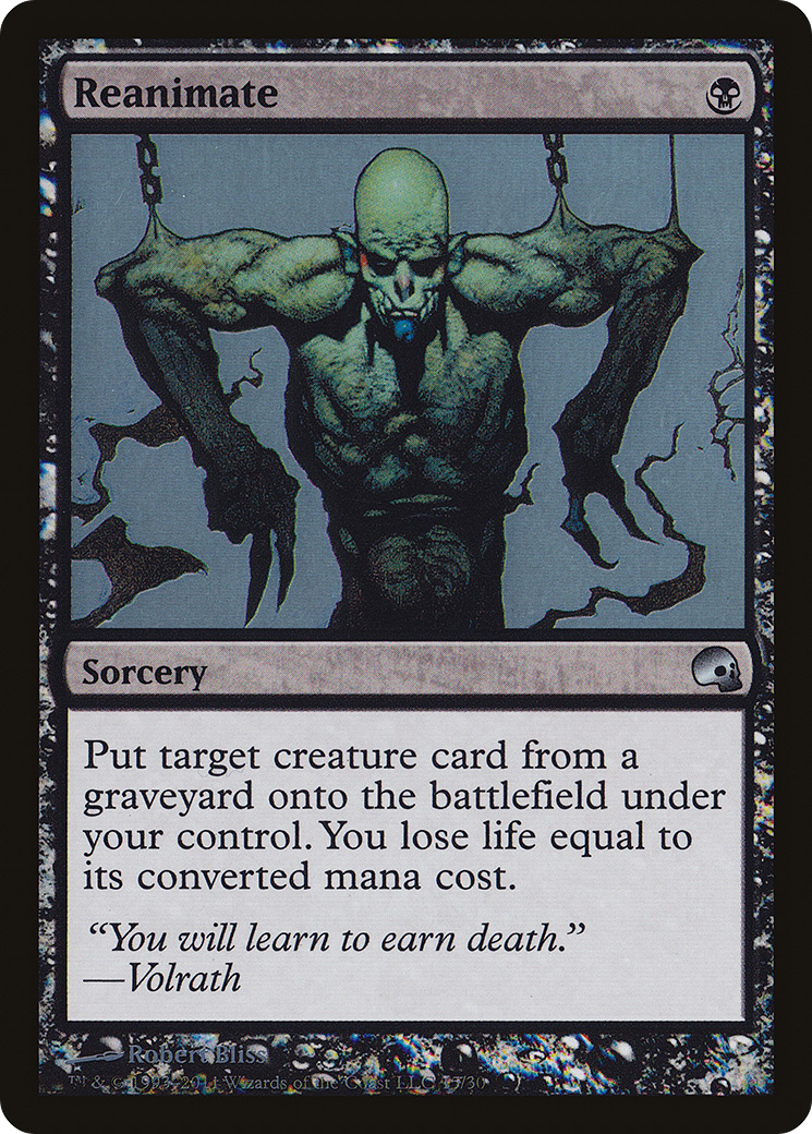 Reanimate (GRV-015) [Premium Deck Series: Graveborn] Foil