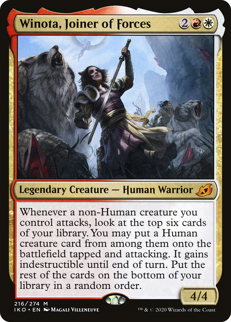 Winota, Joiner of Forces (IKO-216) [Ikoria: Lair of Behemoths]
