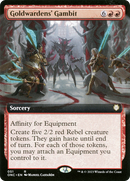 Goldwardens' Gambit (ONC-051) [Phyrexia: All Will Be One Commander]: (Extended Art) Foil