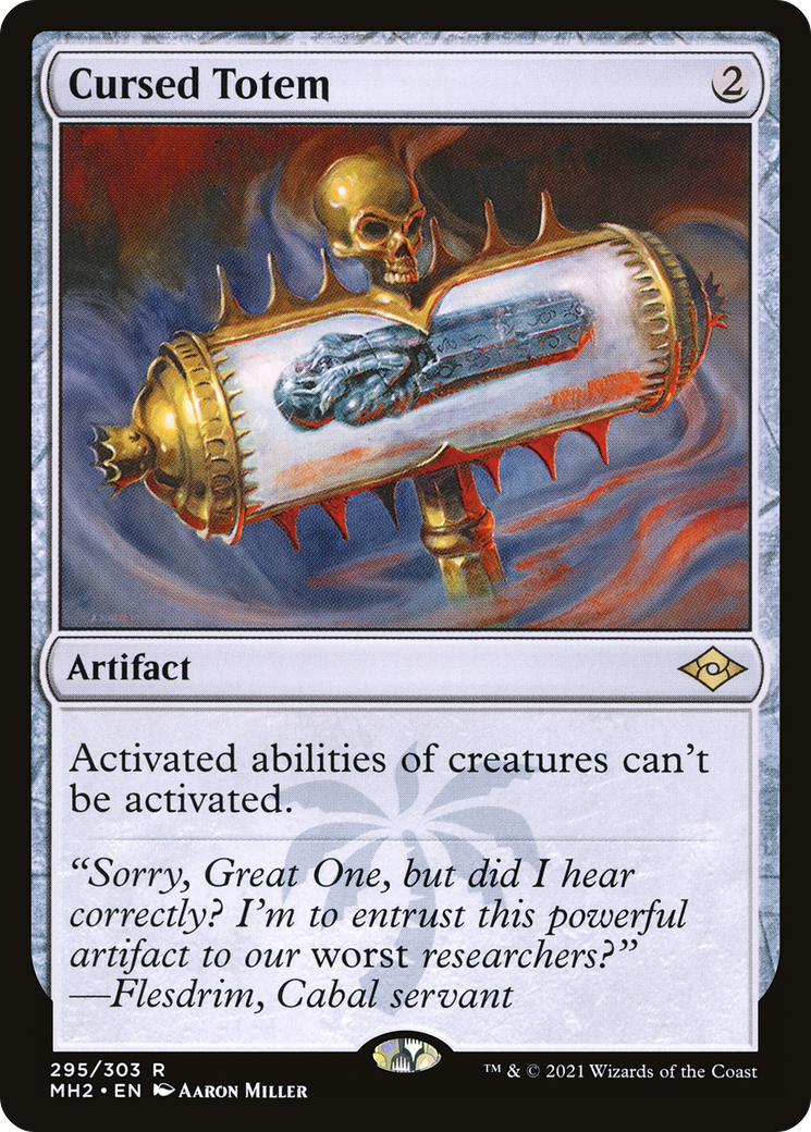 Cursed Totem (MH2-295) [Modern Horizons 2] Foil