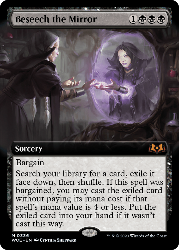 Beseech the Mirror (WOE-336) [Wilds of Eldraine]: (Extended Art) Foil