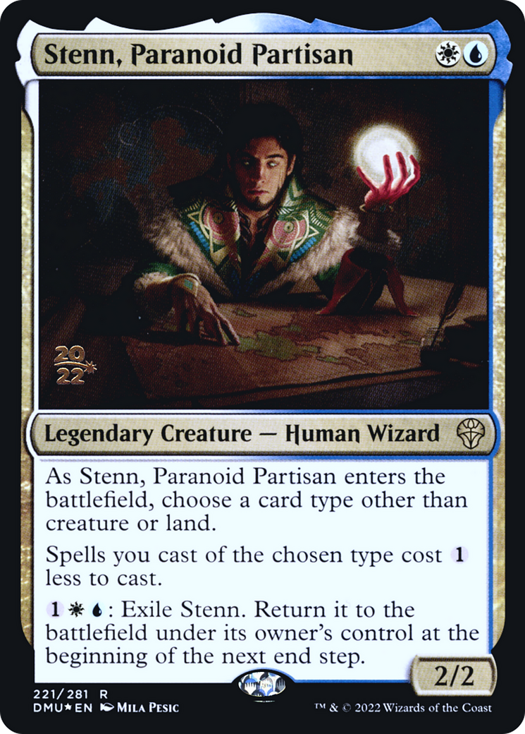 Stenn, Paranoid Partisan (PRE-221) [Dominaria United Promos] Foil