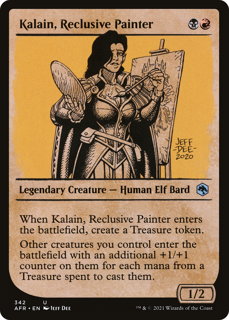 Kalain, Reclusive Painter (Showcase) (AFR-342) [Adventures in the Forgotten Realms]