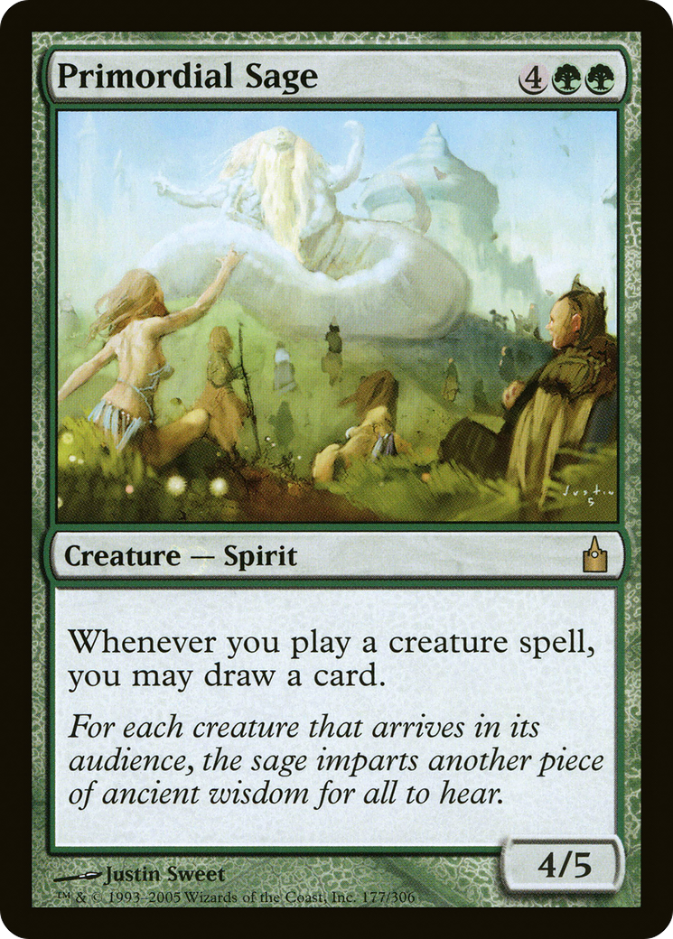 Primordial Sage (RAV-177) [Ravnica: City of Guilds]