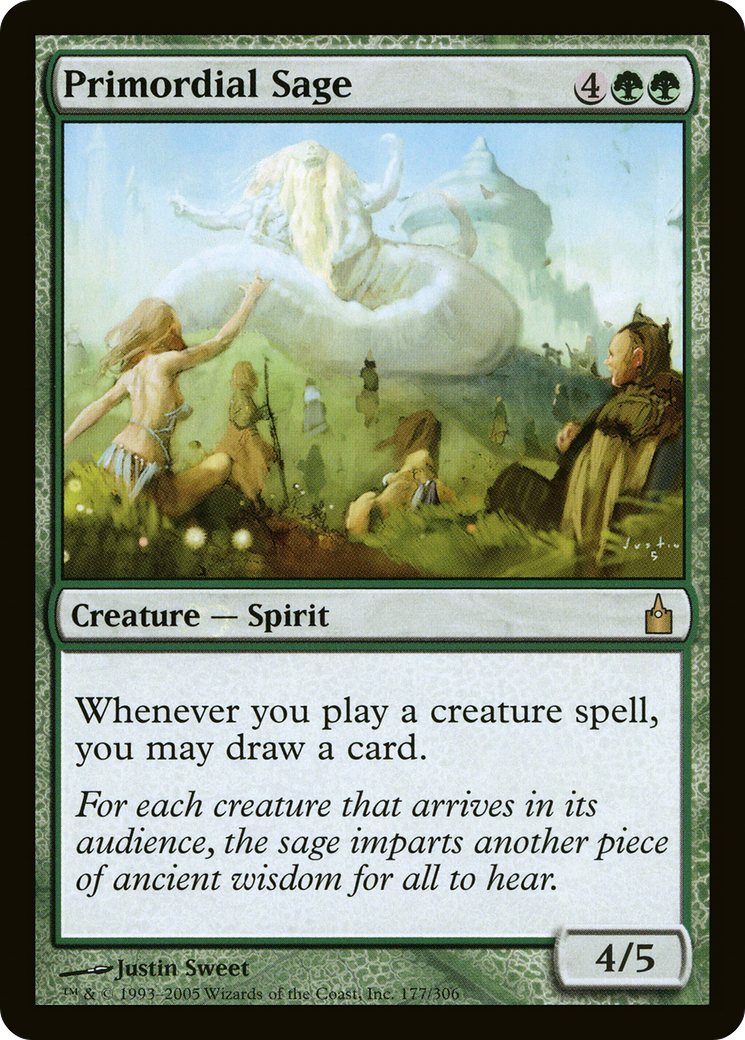 Primordial Sage (RAV-177) [Ravnica: City of Guilds]