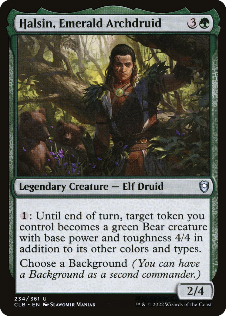 Halsin, Emerald Archdruid (CLB-234) [Commander Legends: Battle for Baldur's Gate]
