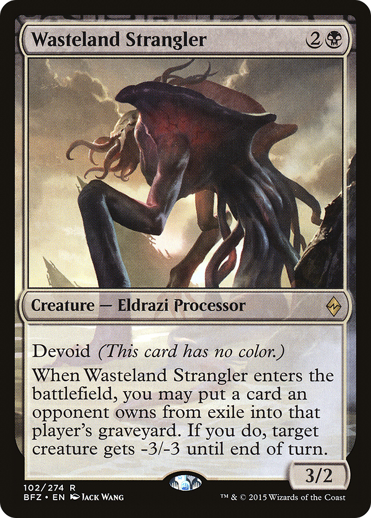 Wasteland Strangler (BFZ-102) [Battle for Zendikar]: (devoid)