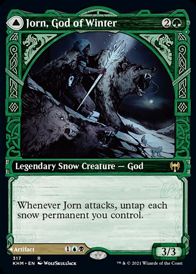 Jorn, God of Winter // Kaldring, the Rimestaff (KHM-317) [Kaldheim]: (Showcase) Foil