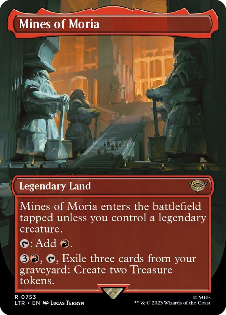 Mines of Moria (LTR-753) [The Lord of the Rings: Tales of Middle-earth] (Borderless) Foil