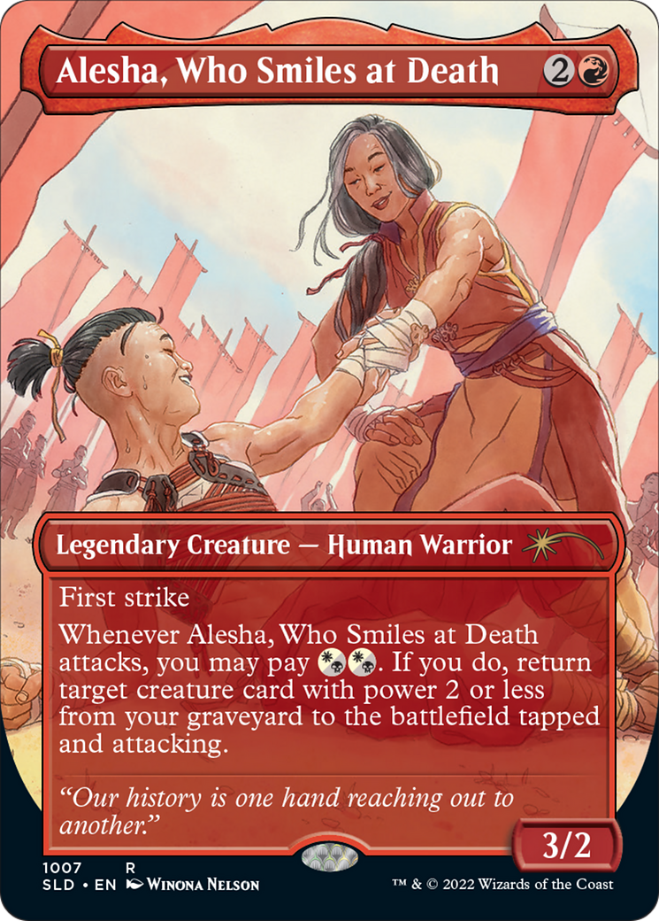 Alesha, Who Smiles at Death (SLD-1007) [Secret Lair Drop] (Borderless) Foil