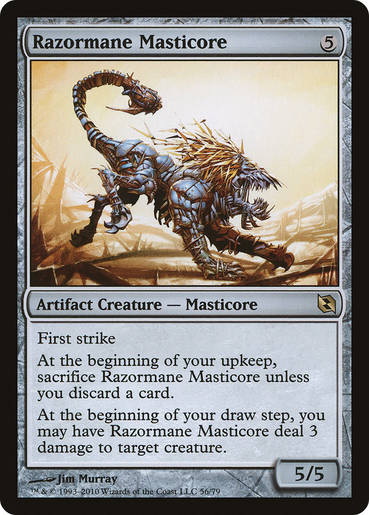Razormane Masticore (DDF-056) [Duel Decks: Elspeth vs. Tezzeret]