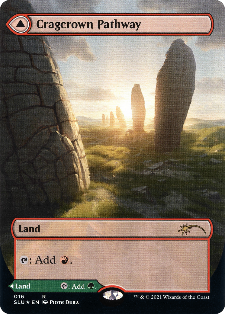 Cragcrown Pathway (Borderless) (SLU-016) (Showcase) (Borderless) [Secret Lair: Ultimate Edition] Foil