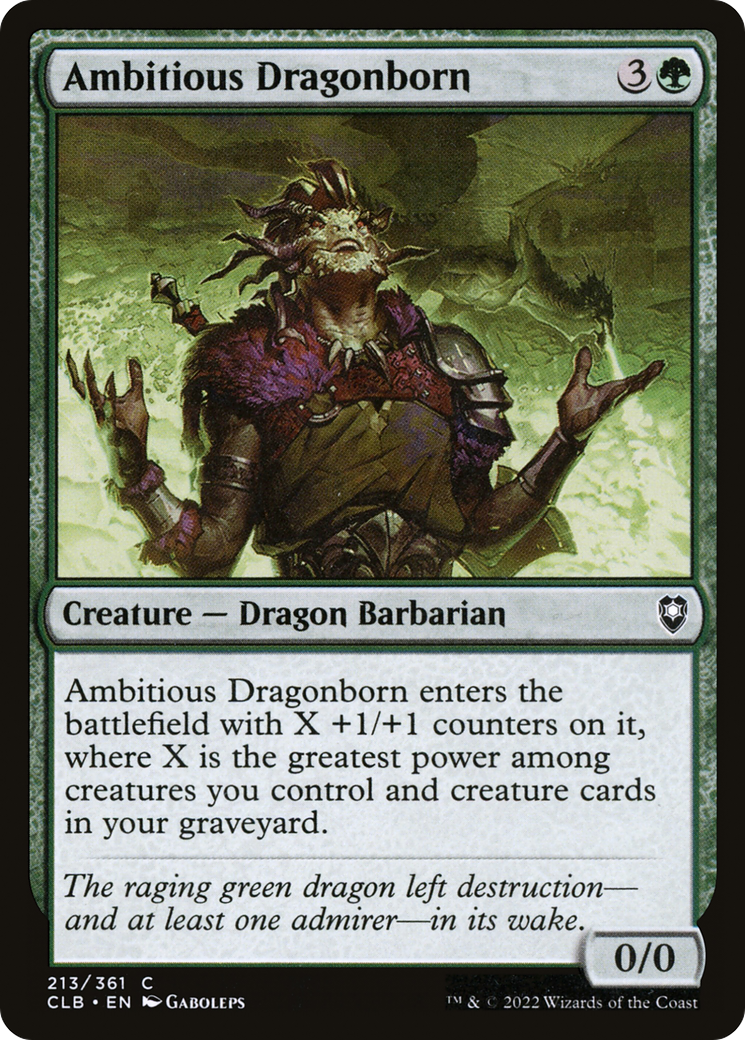 Ambitious Dragonborn (CLB-213) [Commander Legends: Battle for Baldur's Gate]