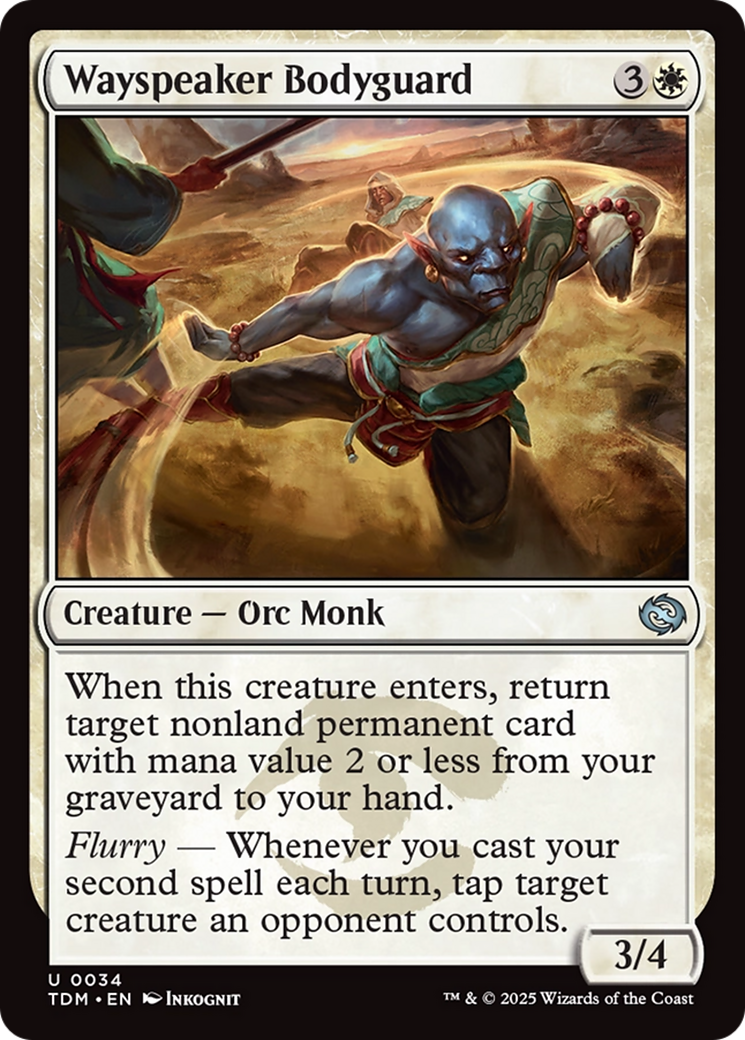 Wayspeaker Bodyguard (TDM-034) [Tarkir: Dragonstorm] Foil