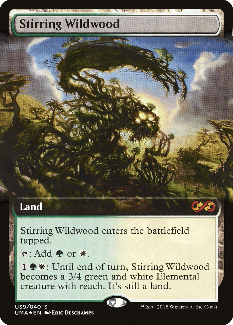 Stirring Wildwood (UMA:BT-U39) (Extended Art) [Ultimate Box Topper] Foil