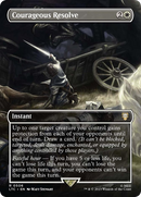 Courageous Resolve (Borderless) (LTC-506) [Tales of Middle-earth Commander] (Borderless) Foil