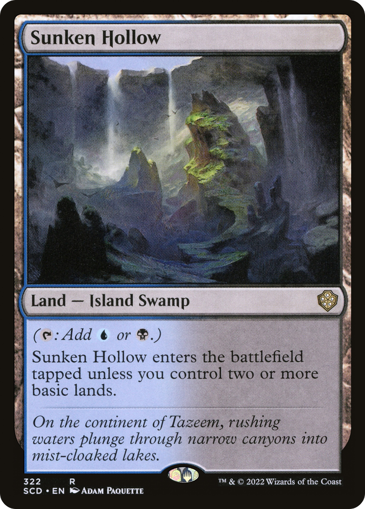 Sunken Hollow (SCD-322) [Starter Commander Decks]