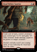 Dead Before Sunrise (OTC-062) [Outlaws of Thunder Junction Commander]: (Extended Art) Foil