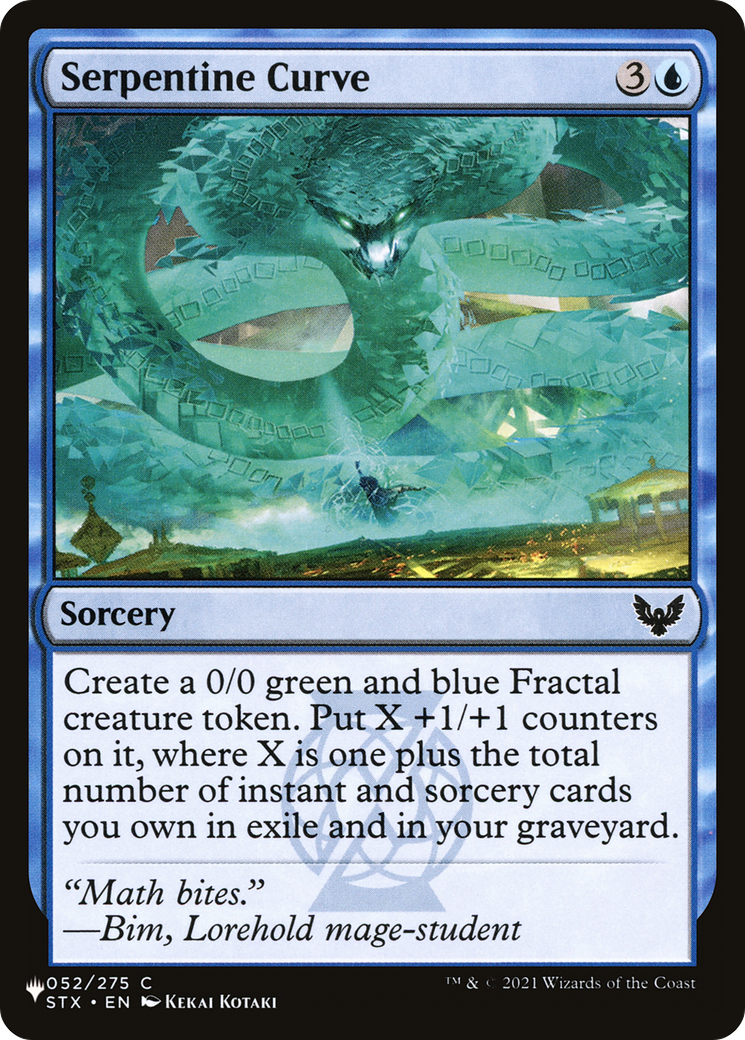 Serpentine Curve (LIST-STX-52) [The List]