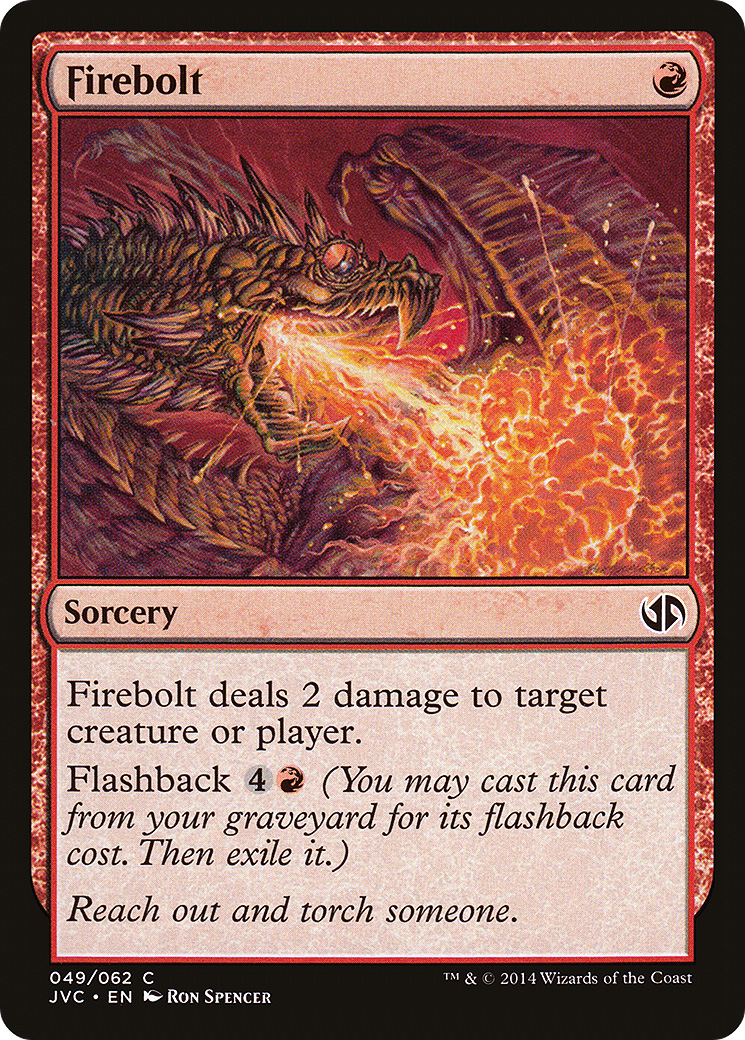 Firebolt (DD3-049) [Duel Decks Anthology: Jace vs. Chandra]
