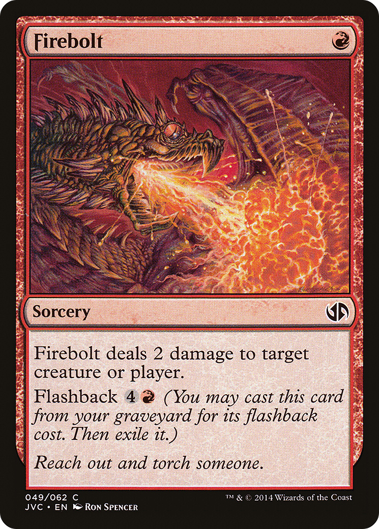 Firebolt (DD3-049) [Duel Decks Anthology: Jace vs. Chandra]