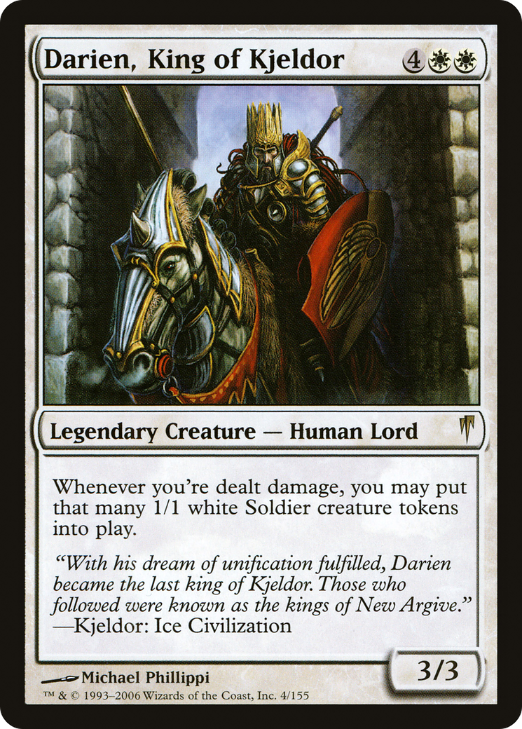 Darien, King of Kjeldor (CSP-004) [Coldsnap] Foil