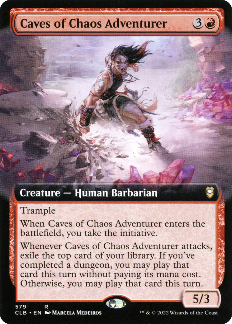 Caves of Chaos Adventurer (CLB-579) [Commander Legends: Battle for Baldur's Gate]: (Extended Art)