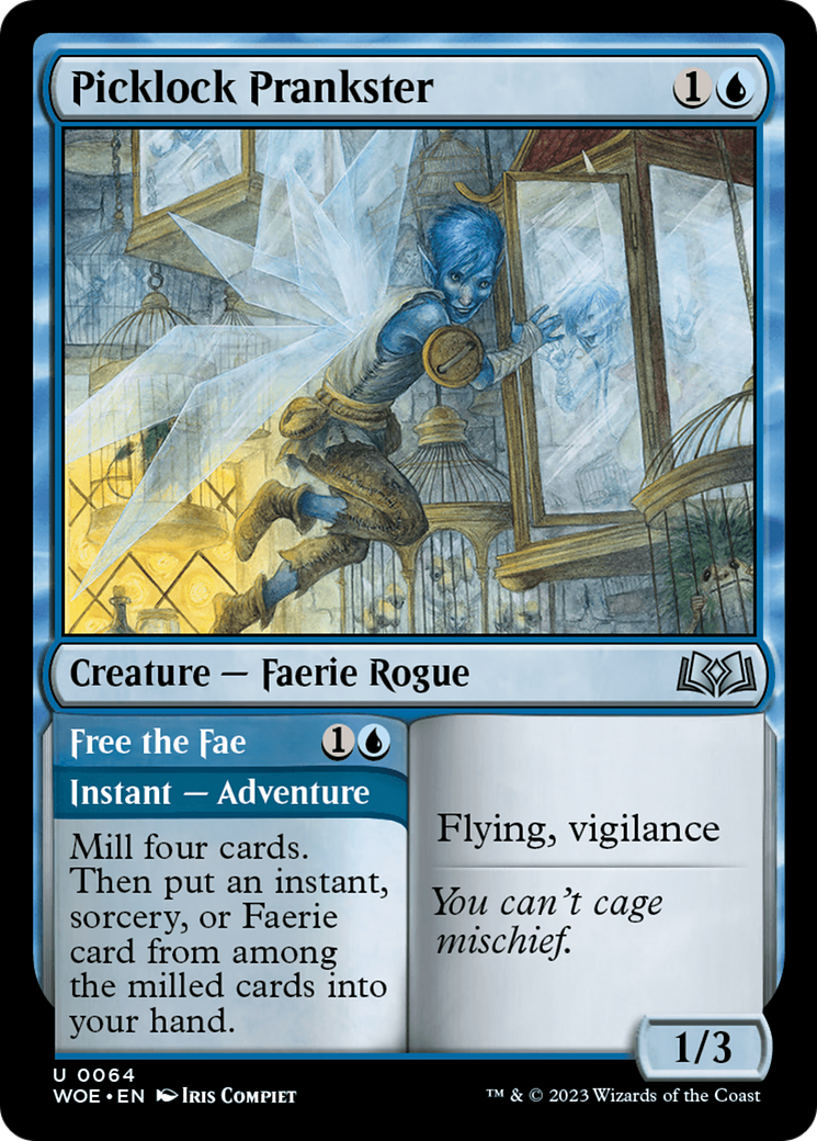 Picklock Prankster // Free the Fae (WOE-064) [Wilds of Eldraine] Foil