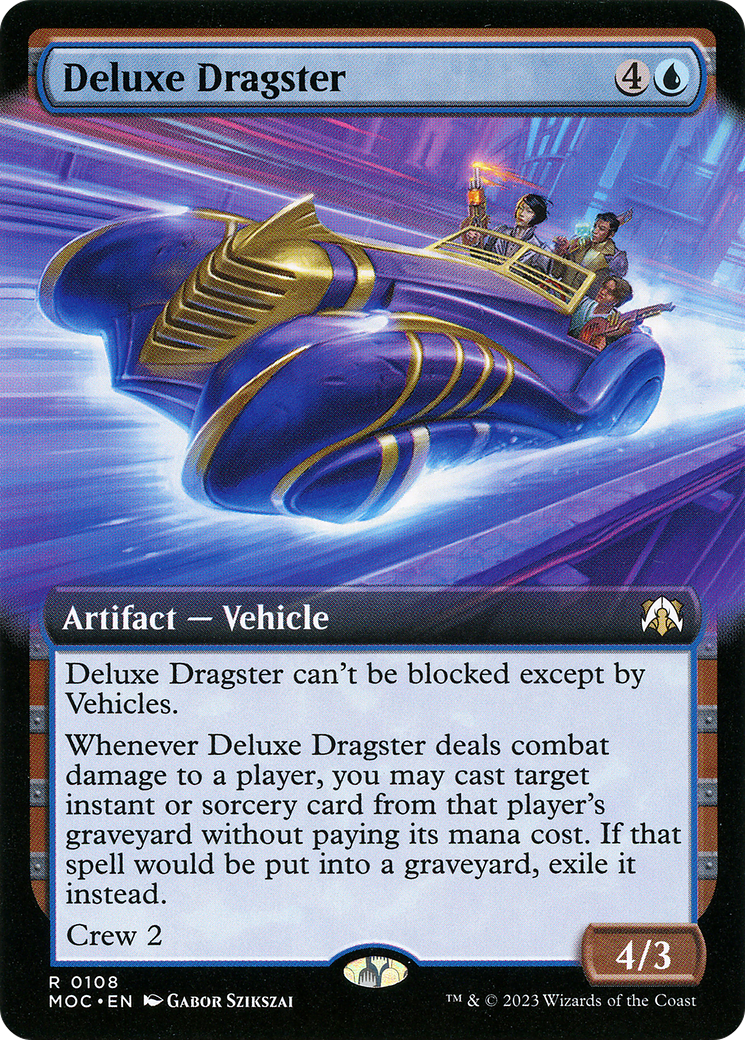 Deluxe Dragster (MOC-108) [March of the Machine Commander]: (Extended Art)