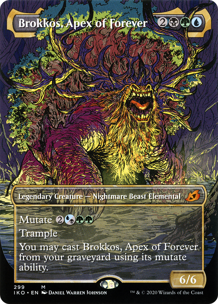 Brokkos, Apex of Forever (IKO-299) [Ikoria: Lair of Behemoths]: (Showcase) (Borderless)