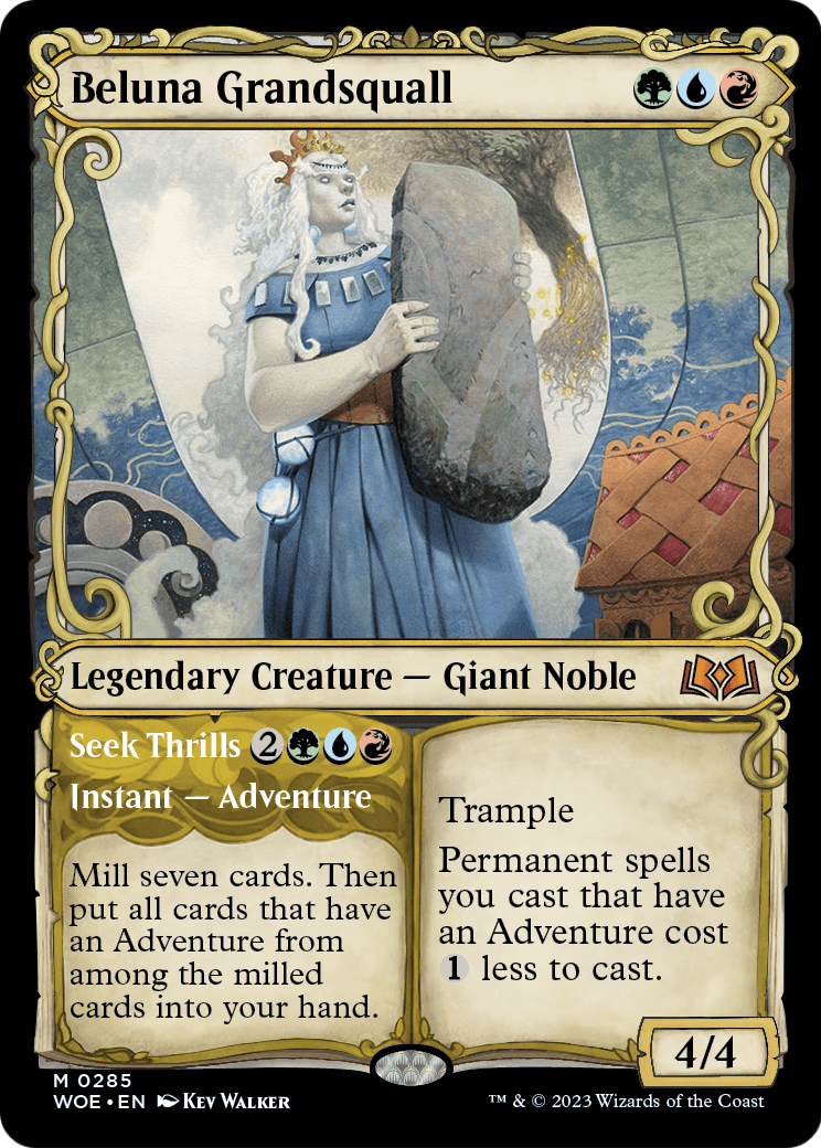 Beluna Grandsquall (Showcase) (WOE-285) [Wilds of Eldraine] Foil