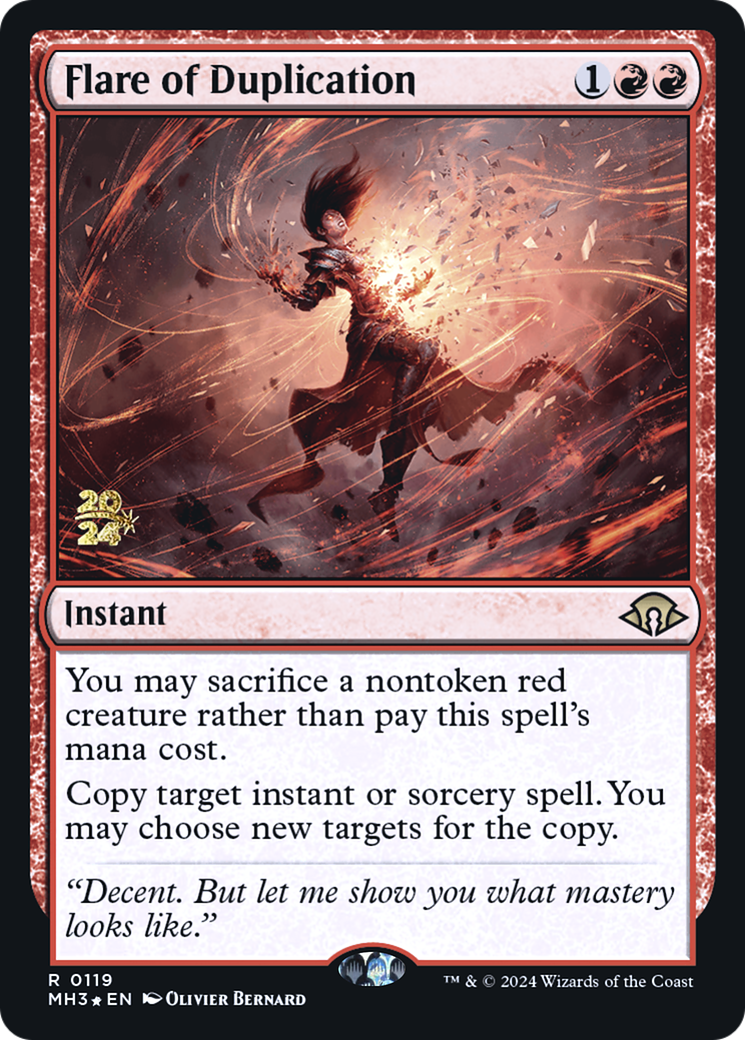 Flare of Duplication (PRE-119S) [Modern Horizons 3 Promos] Foil