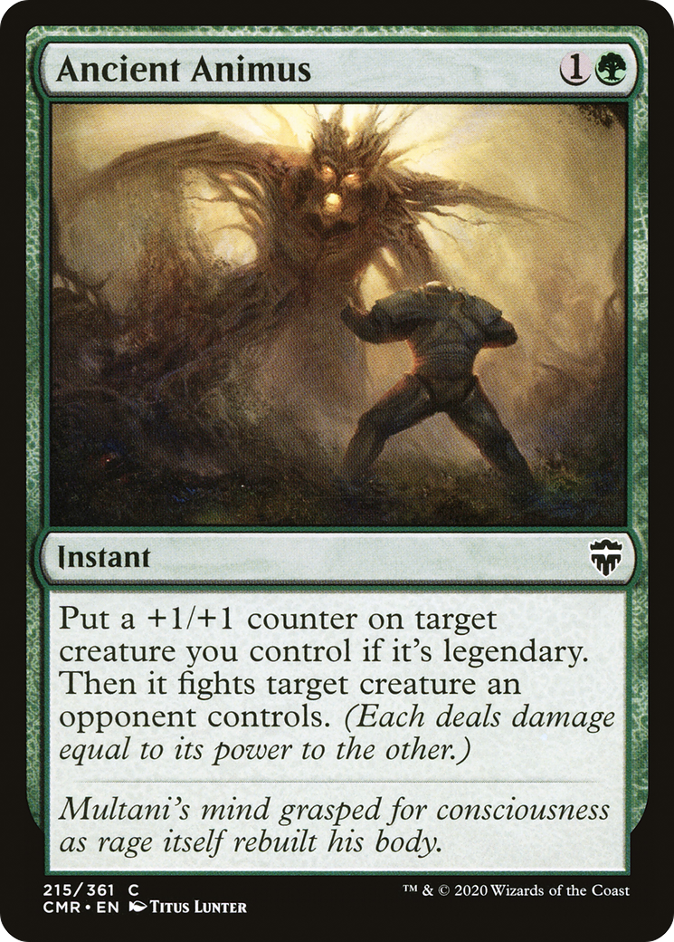 Ancient Animus (CMR-215) [Commander Legends] Foil