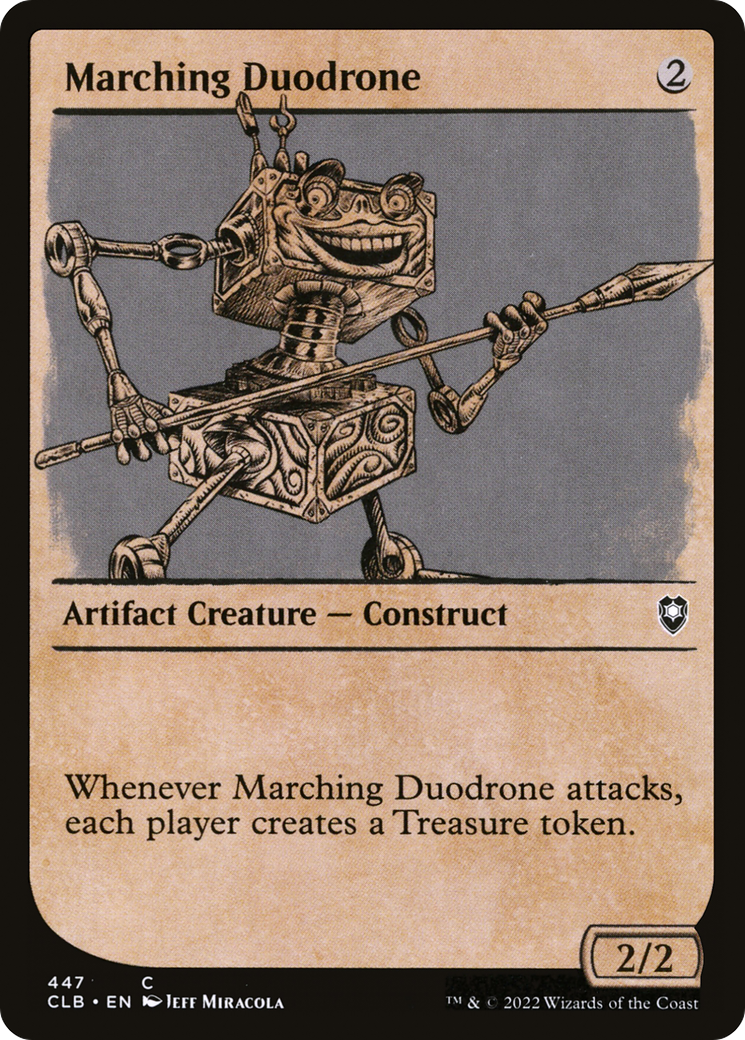 Marching Duodrone (CLB-447) [Commander Legends: Battle for Baldur's Gate]: (Showcase) Foil