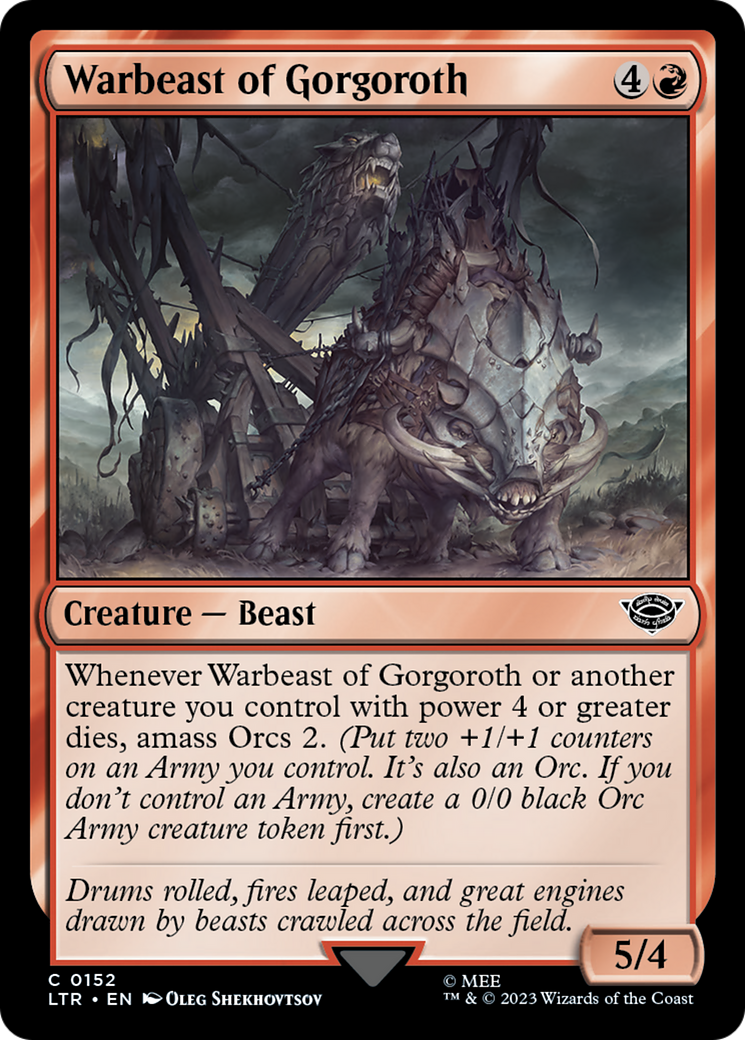 Warbeast of Gorgoroth (LTR-152) [The Lord of the Rings: Tales of Middle-earth]