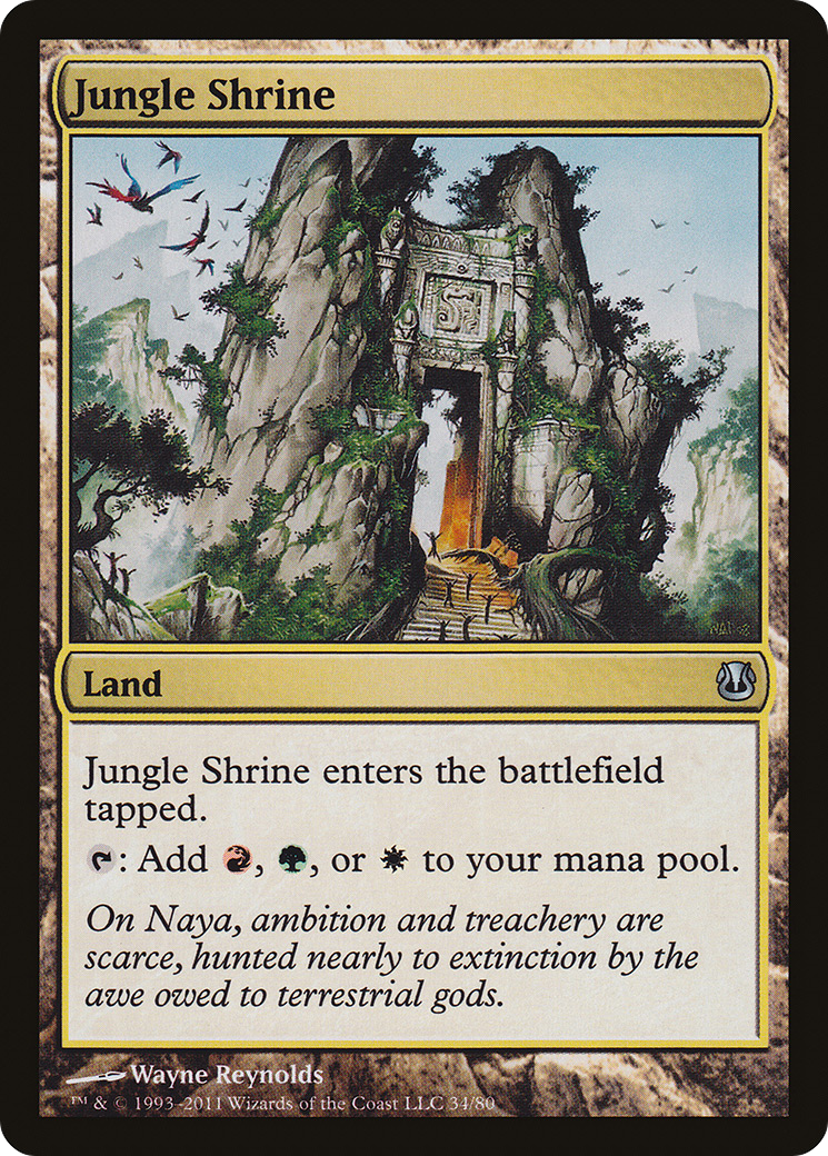 Jungle Shrine (DDH-034) [Duel Decks: Ajani vs. Nicol Bolas]