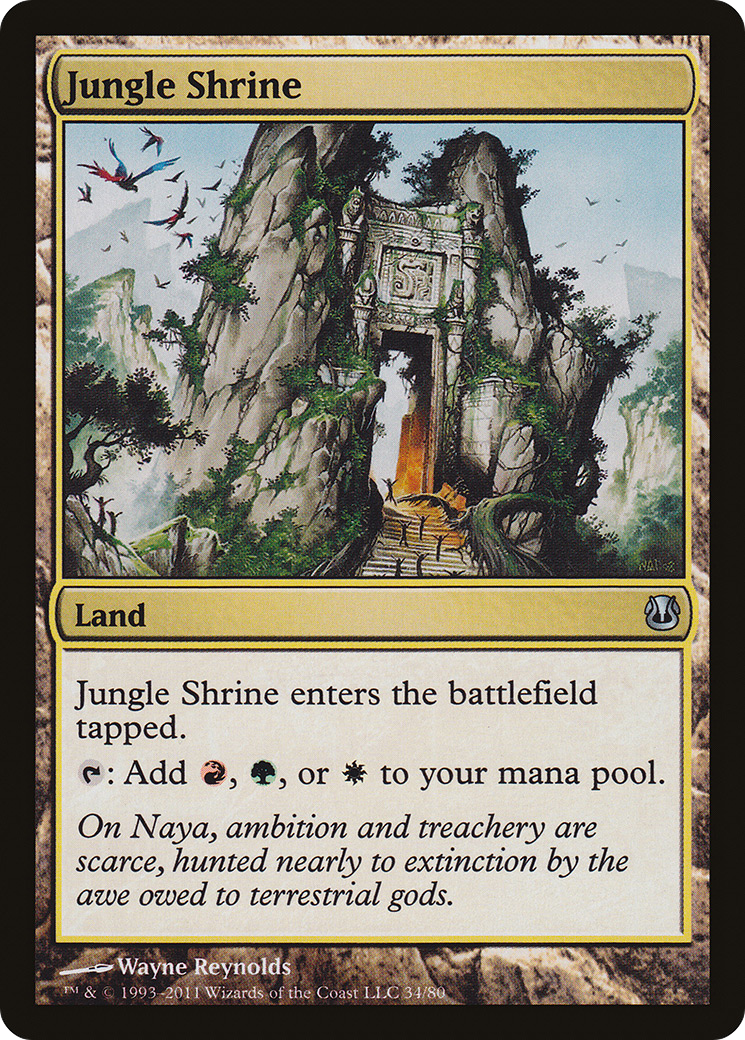 Jungle Shrine (DDH-034) [Duel Decks: Ajani vs. Nicol Bolas]