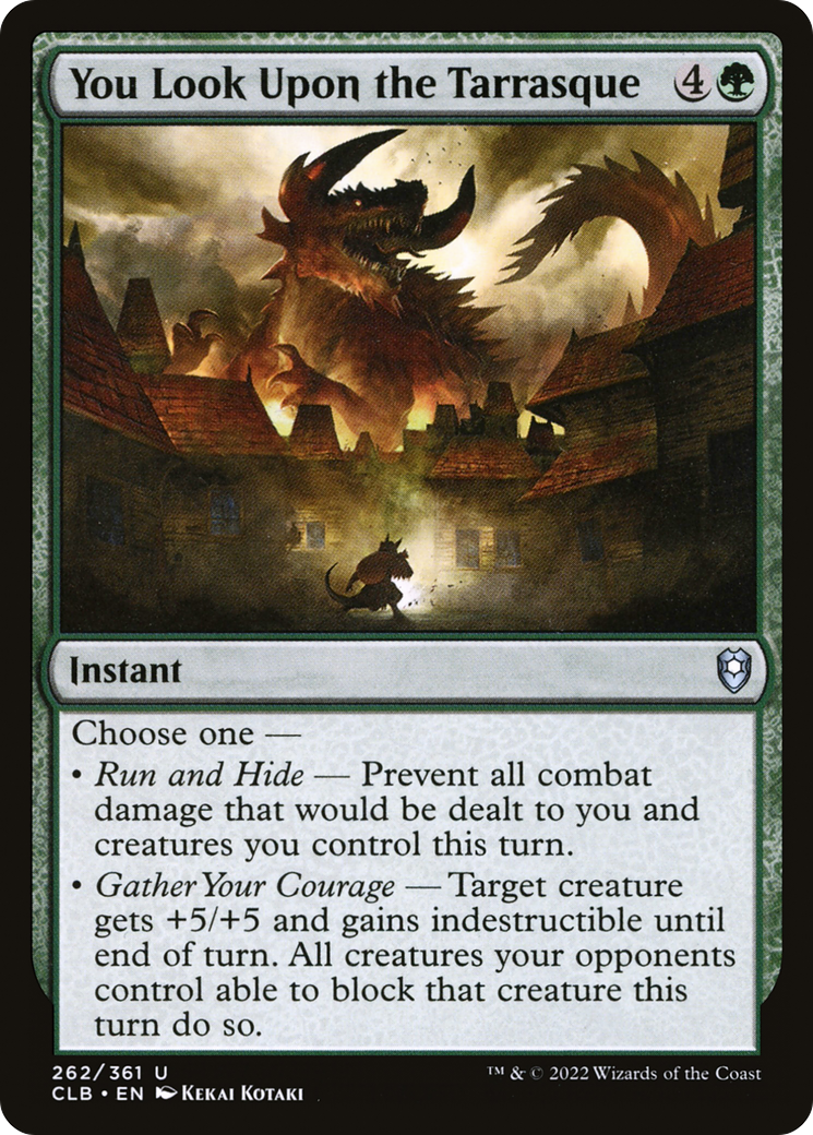 You Look Upon the Tarrasque (CLB-262) [Commander Legends: Battle for Baldur's Gate]