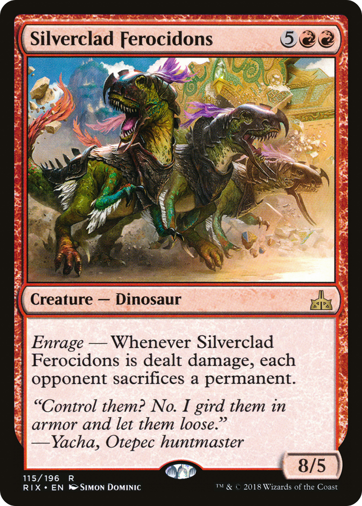 Silverclad Ferocidons (RIX-115) [Rivals of Ixalan]