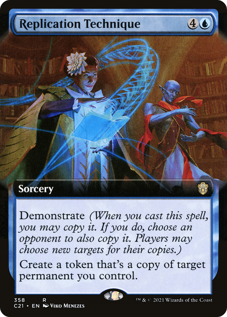 Replication Technique (Extended Art) (C21-358) [Commander 2021]
