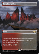 Sundown Pass (Borderless) (VOW-285) (Borderless) [Innistrad: Crimson Vow]